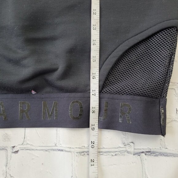 Under Armor Woman’s black loose fit hooded sweatshirt with mesh back insert L - Picture 4 of 12